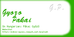 gyozo pakai business card